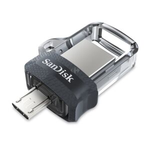 SANDISK ULTRA DUAL DRIVE 64GB GREY/SLVR SANDISK ULTRA DUAL DRIVE 64GB GREY/SLVR